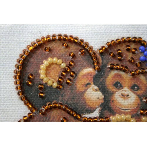 Magnets Bead embroidery kit Inseparables, AMA-140 by Abris Art - buy online! ✿ Fast delivery ✿ Factory price ✿ Wholesale and retail ✿ Purchase Kits for embroidery magnets with beads on canvas