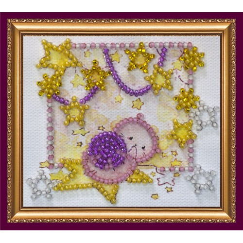 Magnets Bead embroidery kit Cat constellation, AMA-147 by Abris Art - buy online! ✿ Fast delivery ✿ Factory price ✿ Wholesale and retail ✿ Purchase Kits for embroidery magnets with beads on canvas