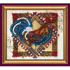 Magnets Bead embroidery kit Pompous cockerel