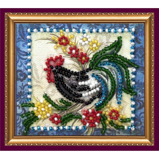 Magnets Bead embroidery kit Sunrise messenger, AMA-150 by Abris Art - buy online! ✿ Fast delivery ✿ Factory price ✿ Wholesale and retail ✿ Purchase Kits for embroidery magnets with beads on canvas