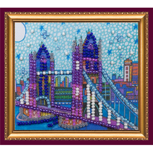 Magnets Bead embroidery kit London, AMA-151 by Abris Art - buy online! ✿ Fast delivery ✿ Factory price ✿ Wholesale and retail ✿ Purchase Kits for embroidery magnets with beads on canvas