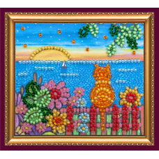 Magnets Bead embroidery kit Summer evening