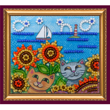 Magnets Bead embroidery kit A holiday romance