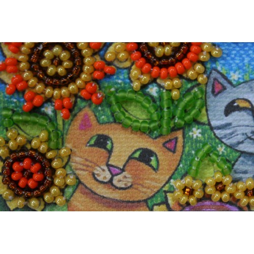 Magnets Bead embroidery kit A holiday romance, AMA-160 by Abris Art - buy online! ✿ Fast delivery ✿ Factory price ✿ Wholesale and retail ✿ Purchase Kits for embroidery magnets with beads on canvas