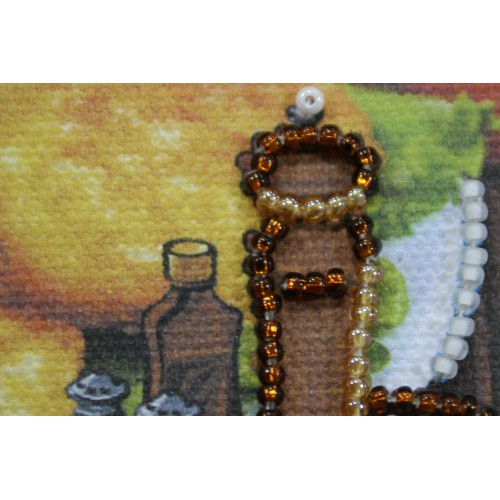 Magnets Bead embroidery kit Bon Appetit, AMA-161 by Abris Art - buy online! ✿ Fast delivery ✿ Factory price ✿ Wholesale and retail ✿ Purchase Kits for embroidery magnets with beads on canvas