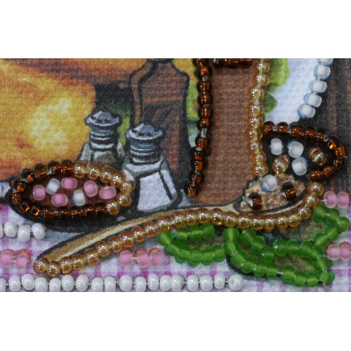 Magnets Bead embroidery kit Bon Appetit, AMA-161 by Abris Art - buy online! ✿ Fast delivery ✿ Factory price ✿ Wholesale and retail ✿ Purchase Kits for embroidery magnets with beads on canvas