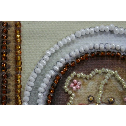 Magnets Bead embroidery kit Mishkin smile, AMA-164 by Abris Art - buy online! ✿ Fast delivery ✿ Factory price ✿ Wholesale and retail ✿ Purchase Kits for embroidery magnets with beads on canvas