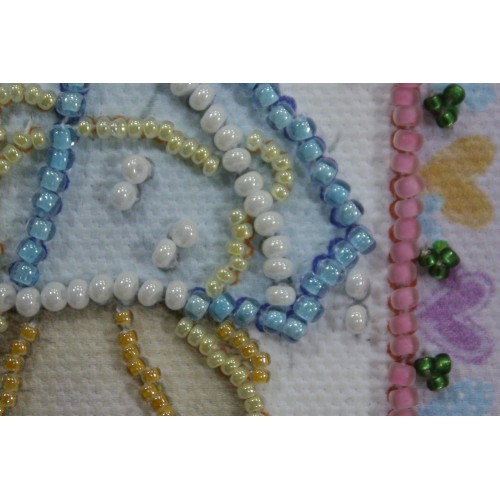 Magnets Bead embroidery kit Umbrella and Flower, AMA-165 by Abris Art - buy online! ✿ Fast delivery ✿ Factory price ✿ Wholesale and retail ✿ Purchase Kits for embroidery magnets with beads on canvas