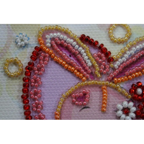 Magnets Bead embroidery kit Bunny, AMA-166 by Abris Art - buy online! ✿ Fast delivery ✿ Factory price ✿ Wholesale and retail ✿ Purchase Kits for embroidery magnets with beads on canvas