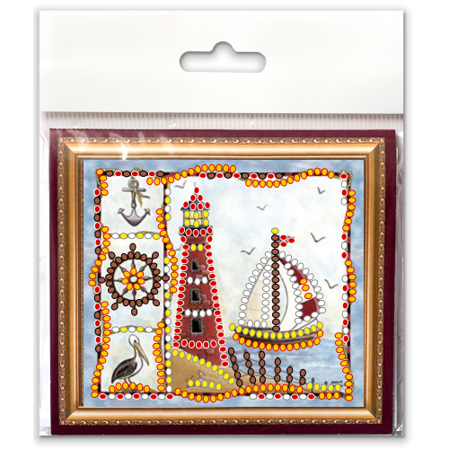 Magnets Bead embroidery kit Housewarming, AMA-175 by Abris Art - buy online! ✿ Fast delivery ✿ Factory price ✿ Wholesale and retail ✿ Purchase Kits for embroidery magnets with beads on canvas