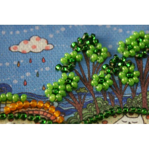 Magnets Bead embroidery kit Flower sea, AMA-177 by Abris Art - buy online! ✿ Fast delivery ✿ Factory price ✿ Wholesale and retail ✿ Purchase Kits for embroidery magnets with beads on canvas