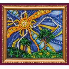 Magnets Bead embroidery kit Life-giving sun