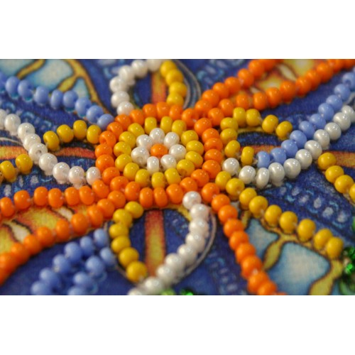 Magnets Bead embroidery kit Life-giving sun, AMA-179 by Abris Art - buy online! ✿ Fast delivery ✿ Factory price ✿ Wholesale and retail ✿ Purchase Kits for embroidery magnets with beads on canvas