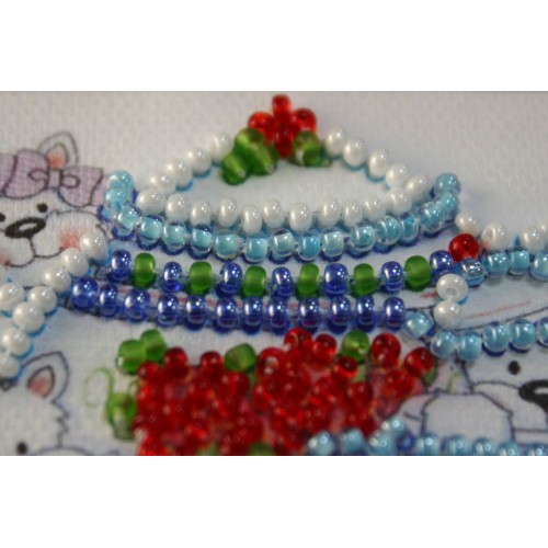 Magnets Bead embroidery kit Funny puppy, AMA-180 by Abris Art - buy online! ✿ Fast delivery ✿ Factory price ✿ Wholesale and retail ✿ Purchase Kits for embroidery magnets with beads on canvas