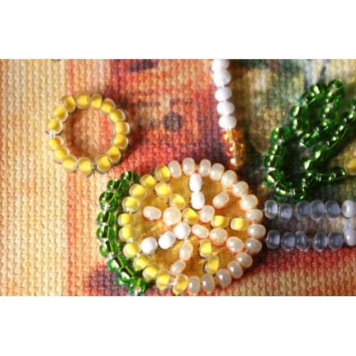 Magnets Bead embroidery kit Mojito, AMA-183 by Abris Art - buy online! ✿ Fast delivery ✿ Factory price ✿ Wholesale and retail ✿ Purchase Kits for embroidery magnets with beads on canvas