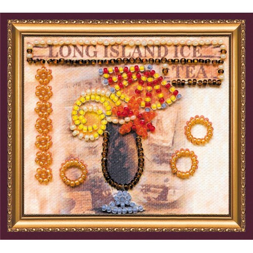 Magnets Bead embroidery kit Long Island ice tea, AMA-184 by Abris Art - buy online! ✿ Fast delivery ✿ Factory price ✿ Wholesale and retail ✿ Purchase Kits for embroidery magnets with beads on canvas