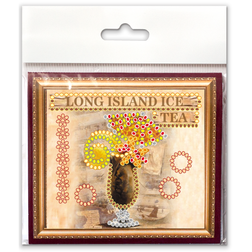 Magnets Bead embroidery kit Long Island ice tea, AMA-184 by Abris Art - buy online! ✿ Fast delivery ✿ Factory price ✿ Wholesale and retail ✿ Purchase Kits for embroidery magnets with beads on canvas