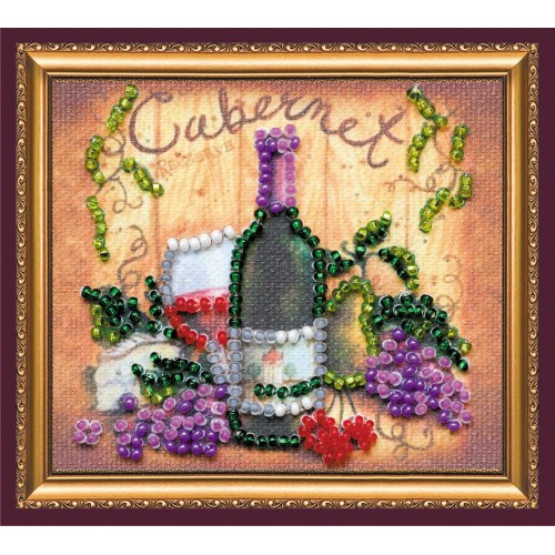 Magnets Bead embroidery kit Caberne, AMA-187 by Abris Art - buy online! ✿ Fast delivery ✿ Factory price ✿ Wholesale and retail ✿ Purchase Kits for embroidery magnets with beads on canvas