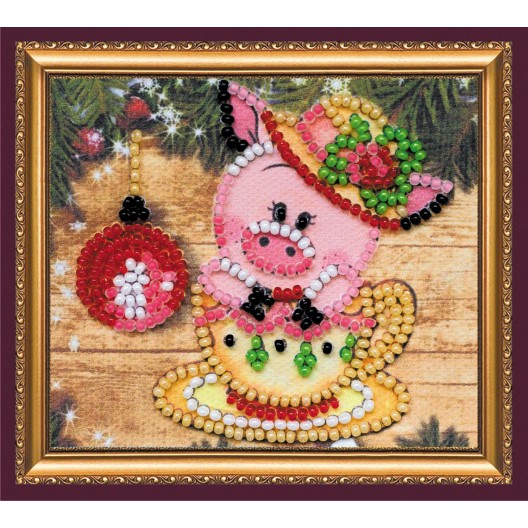 Magnets Bead embroidery kit Giftling, AMA-189 by Abris Art - buy online! ✿ Fast delivery ✿ Factory price ✿ Wholesale and retail ✿ Purchase Kits for embroidery magnets with beads on canvas