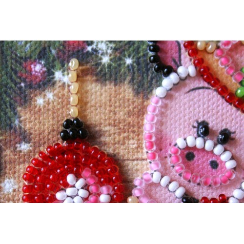 Magnets Bead embroidery kit Giftling, AMA-189 by Abris Art - buy online! ✿ Fast delivery ✿ Factory price ✿ Wholesale and retail ✿ Purchase Kits for embroidery magnets with beads on canvas