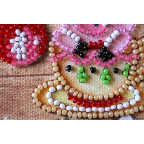 Magnets Bead embroidery kit Giftling, AMA-189 by Abris Art - buy online! ✿ Fast delivery ✿ Factory price ✿ Wholesale and retail ✿ Purchase Kits for embroidery magnets with beads on canvas