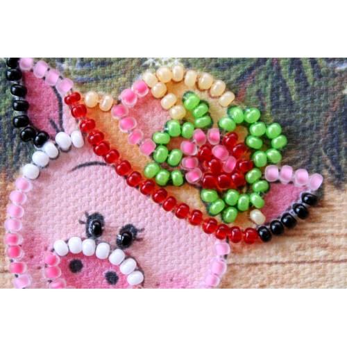 Magnets Bead embroidery kit Giftling, AMA-189 by Abris Art - buy online! ✿ Fast delivery ✿ Factory price ✿ Wholesale and retail ✿ Purchase Kits for embroidery magnets with beads on canvas