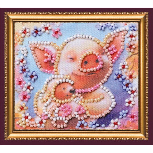 Magnets Bead embroidery kit Mites, AMA-190 by Abris Art - buy online! ✿ Fast delivery ✿ Factory price ✿ Wholesale and retail ✿ Purchase Kits for embroidery magnets with beads on canvas