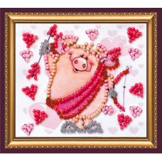 Magnets Bead embroidery kit Amor