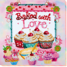 Mid-sized bead embroidery kit Baked with love (Household stories)