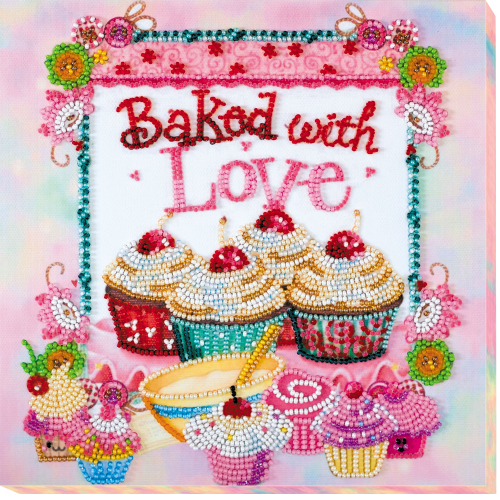 Mid-sized bead embroidery kit Baked with love (Household stories), AMB-003 by Abris Art - buy online! ✿ Fast delivery ✿ Factory price ✿ Wholesale and retail ✿ Purchase Sets MIDI for beadwork