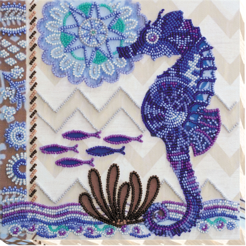 Mid-sized bead embroidery kit At the bottom of the sea (Deco Scenes), AMB-008 by Abris Art - buy online! ✿ Fast delivery ✿ Factory price ✿ Wholesale and retail ✿ Purchase Sets MIDI for beadwork