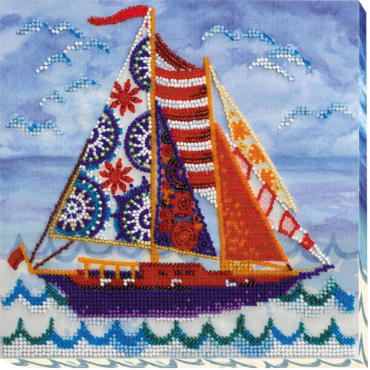 Mid-sized bead embroidery kit Passing wind (Deco Scenes), AMB-010 by Abris Art - buy online! ✿ Fast delivery ✿ Factory price ✿ Wholesale and retail ✿ Purchase Sets MIDI for beadwork