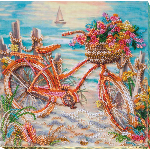 Mid-sized bead embroidery kit At the age of the azure (Landscapes), AMB-014 by Abris Art - buy online! ✿ Fast delivery ✿ Factory price ✿ Wholesale and retail ✿ Purchase Sets MIDI for beadwork