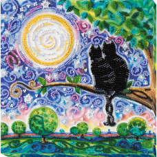 Mid-sized bead embroidery kit Together forever (Romanticism)