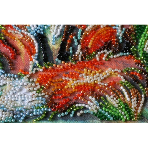Mid-sized bead embroidery kit Small foxes (Animals), AMB-016 by Abris Art - buy online! ✿ Fast delivery ✿ Factory price ✿ Wholesale and retail ✿ Purchase Sets MIDI for beadwork