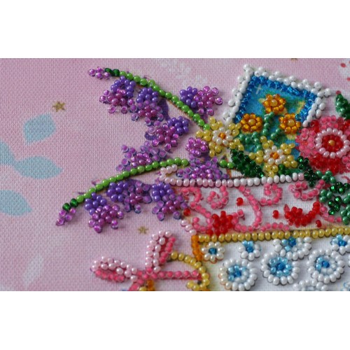 Mid-sized bead embroidery kit Tea meeting (Household stories), AMB-019 by Abris Art - buy online! ✿ Fast delivery ✿ Factory price ✿ Wholesale and retail ✿ Purchase Sets MIDI for beadwork