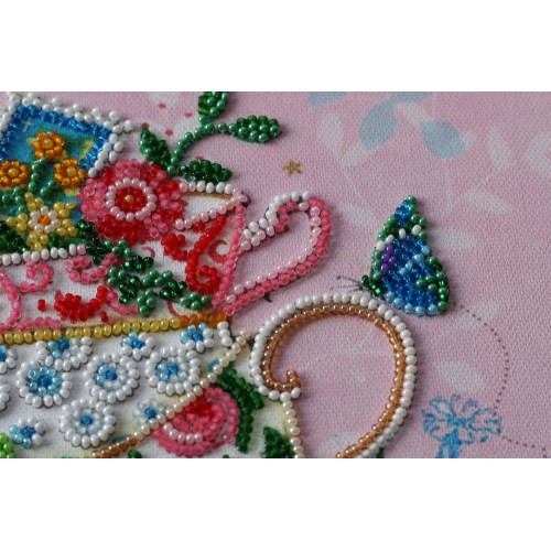 Mid-sized bead embroidery kit Tea meeting (Household stories), AMB-019 by Abris Art - buy online! ✿ Fast delivery ✿ Factory price ✿ Wholesale and retail ✿ Purchase Sets MIDI for beadwork