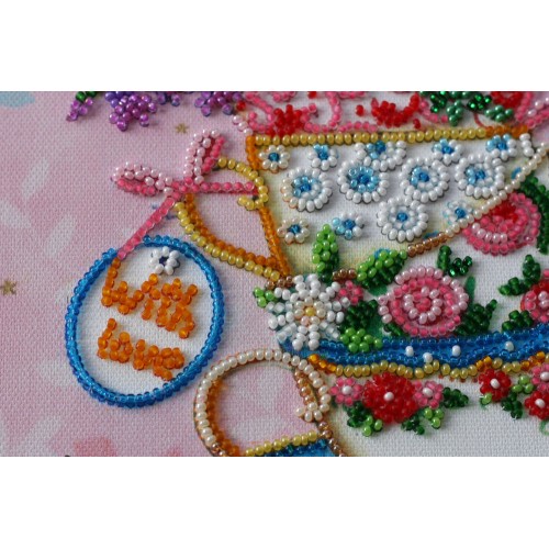 Mid-sized bead embroidery kit Tea meeting (Household stories), AMB-019 by Abris Art - buy online! ✿ Fast delivery ✿ Factory price ✿ Wholesale and retail ✿ Purchase Sets MIDI for beadwork