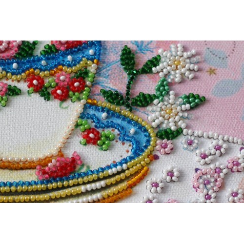 Mid-sized bead embroidery kit Tea meeting (Household stories), AMB-019 by Abris Art - buy online! ✿ Fast delivery ✿ Factory price ✿ Wholesale and retail ✿ Purchase Sets MIDI for beadwork