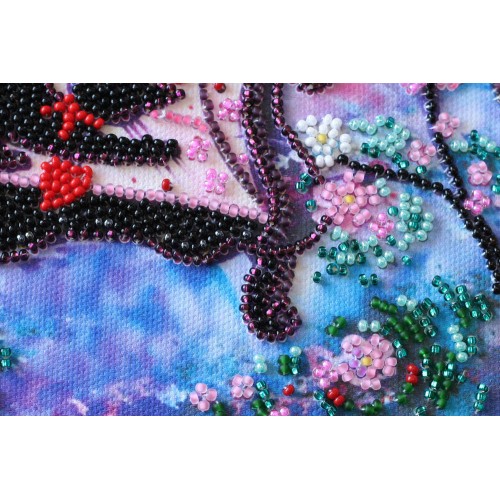 Mid-sized bead embroidery kit Spring guest (Romanticism), AMB-022 by Abris Art - buy online! ✿ Fast delivery ✿ Factory price ✿ Wholesale and retail ✿ Purchase Sets MIDI for beadwork