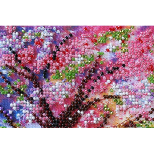 Mid-sized bead embroidery kit Bridge into the spring (Landscapes), AMB-023 by Abris Art - buy online! ✿ Fast delivery ✿ Factory price ✿ Wholesale and retail ✿ Purchase Sets MIDI for beadwork