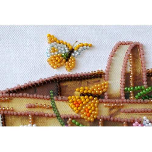 Mid-sized bead embroidery kit First flowers (Flowers), AMB-024 by Abris Art - buy online! ✿ Fast delivery ✿ Factory price ✿ Wholesale and retail ✿ Purchase Sets MIDI for beadwork