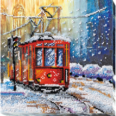 Mid-sized bead embroidery kit Tram of wishes (Landscapes)