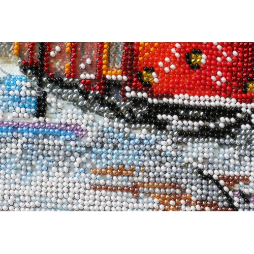 Mid-sized bead embroidery kit Tram of wishes (Landscapes), AMB-025 by Abris Art - buy online! ✿ Fast delivery ✿ Factory price ✿ Wholesale and retail ✿ Purchase Sets MIDI for beadwork