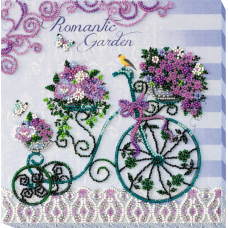 Mid-sized bead embroidery kit Romantic garden (Household stories)