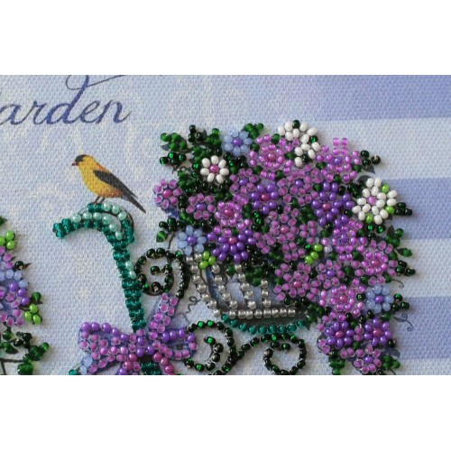 Mid-sized bead embroidery kit Romantic garden (Household stories), AMB-031 by Abris Art - buy online! ✿ Fast delivery ✿ Factory price ✿ Wholesale and retail ✿ Purchase Sets MIDI for beadwork