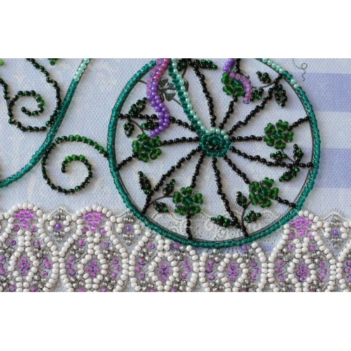 Mid-sized bead embroidery kit Romantic garden (Household stories), AMB-031 by Abris Art - buy online! ✿ Fast delivery ✿ Factory price ✿ Wholesale and retail ✿ Purchase Sets MIDI for beadwork