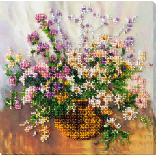 Mid-sized bead embroidery kit Tender bouquet (Flowers)