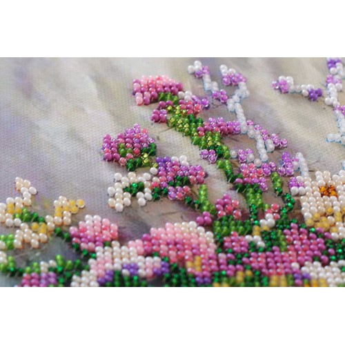 Mid-sized bead embroidery kit Tender bouquet (Flowers), AMB-035 by Abris Art - buy online! ✿ Fast delivery ✿ Factory price ✿ Wholesale and retail ✿ Purchase Sets MIDI for beadwork