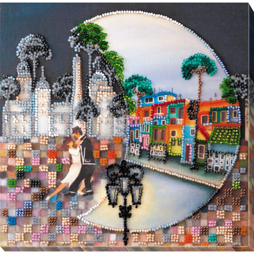 Mid-sized bead embroidery kit La Boca (Romanticism), AMB-037 by Abris Art - buy online! ✿ Fast delivery ✿ Factory price ✿ Wholesale and retail ✿ Purchase Sets MIDI for beadwork